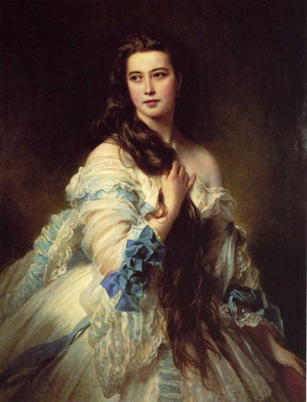 Franz Xaver Winterhalter Madame Barbe de Rimsky-Korsakov Norge oil painting art